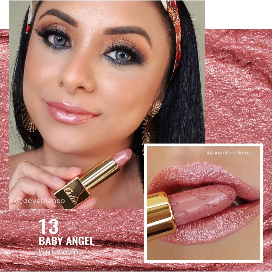 Set de Labiales Metálicos Oulac 3PCS Hidratantes Nude
