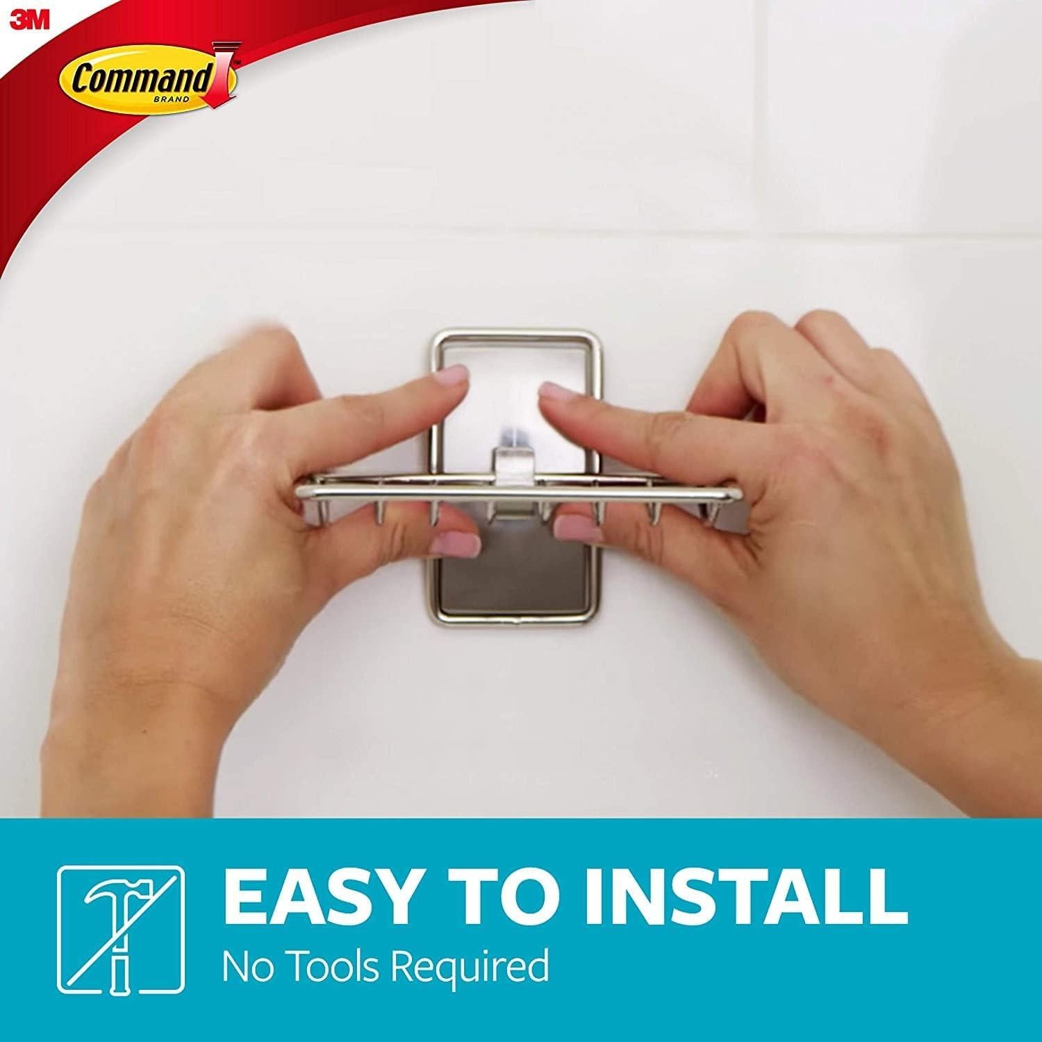 Barra de Toallas Command con Tiras Resistentes al Agua