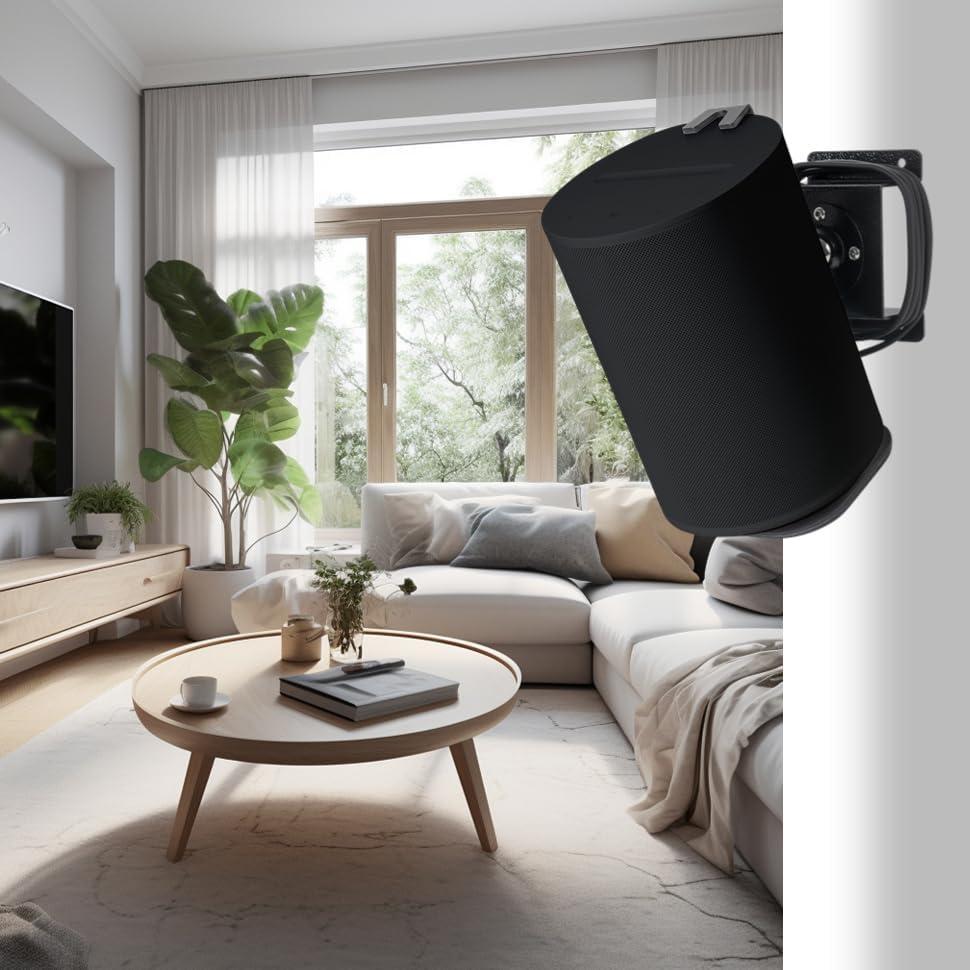 Soporte de Pared Ajustable Shinar para Sonos Era 100 y One - Negro