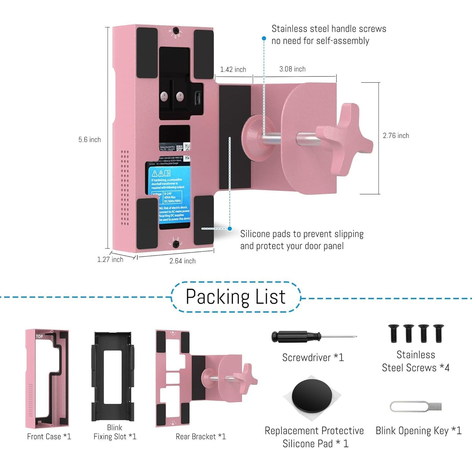 Soporte de Metal Antirrobo Homalor para Timbre Ring/Blink