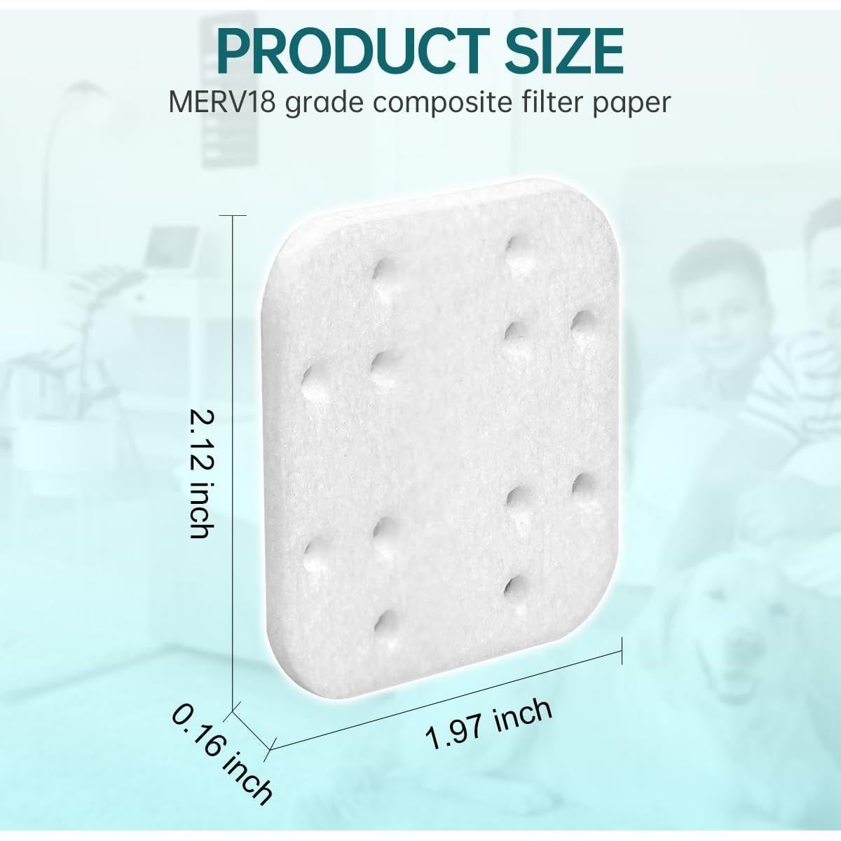 Filtros de Reemplazo para Humidificador SKT 34 Almohadillas 5.4x5x0.4cm