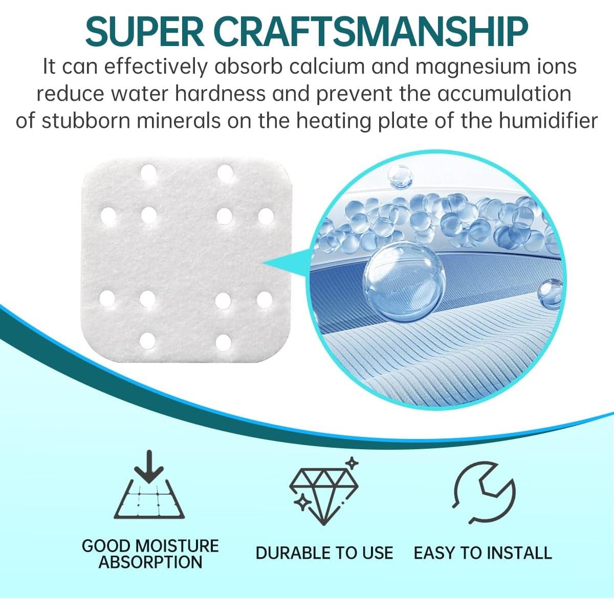 Filtros de Reemplazo para Humidificador SKT 34 Almohadillas 5.4x5x0.4cm