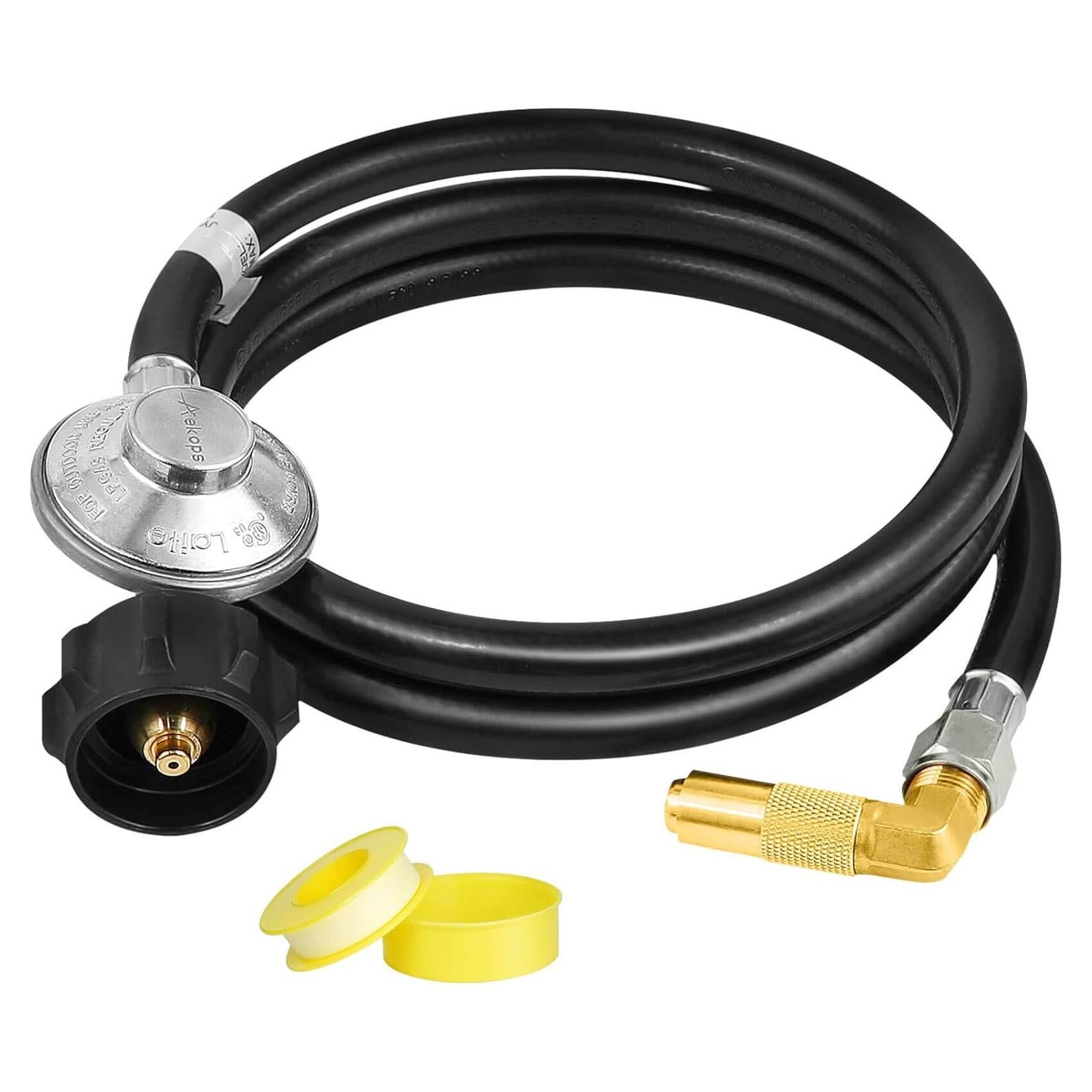 Adaptador de Manguera de Propano Aekops 5 PIES con Regulador