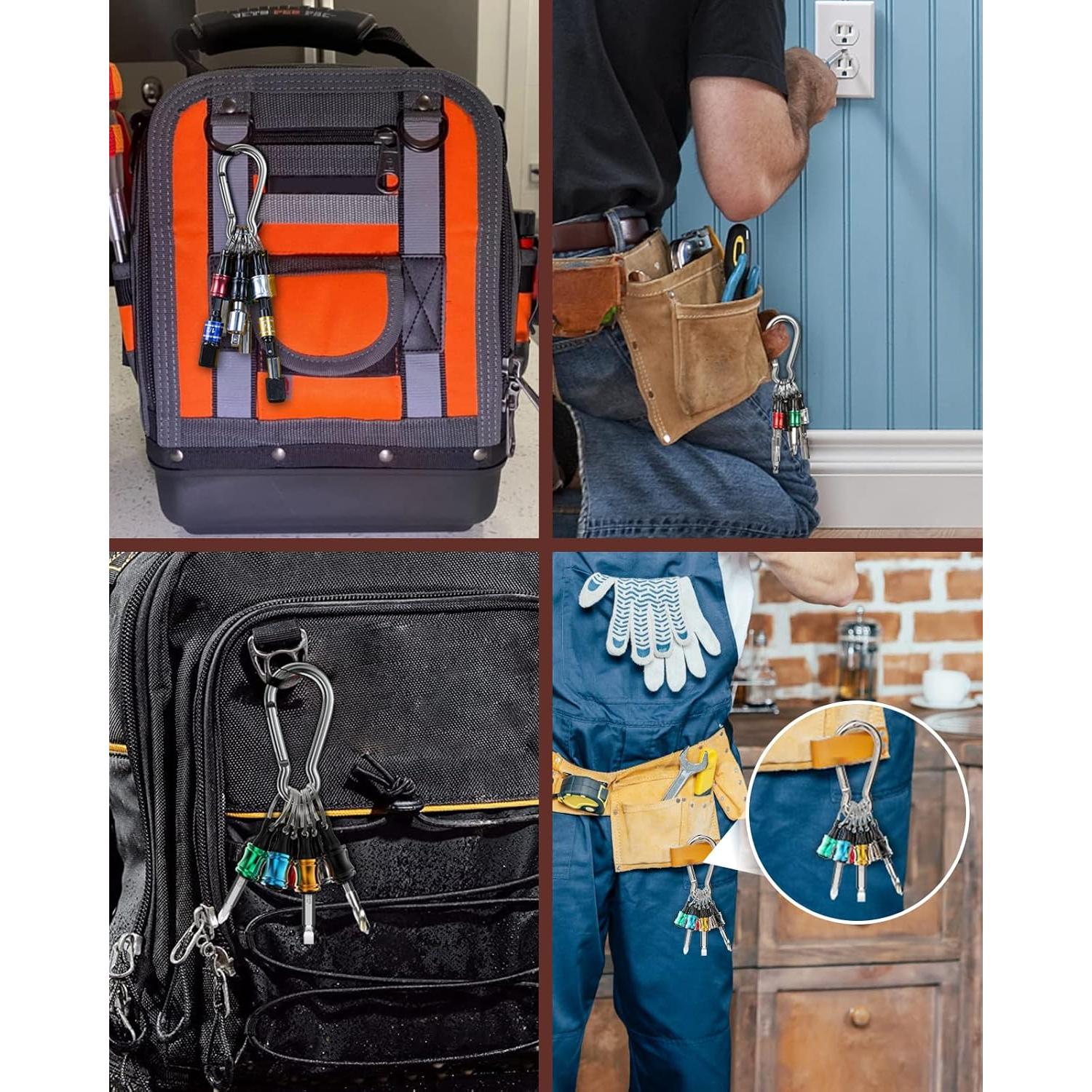 Soporte de Puntas Katerk 6 Pcs 1/4" Hexagonal Aluminio