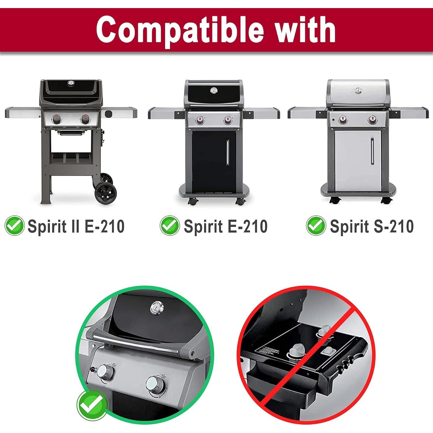 Barras Saborizadoras X Home para Parrilla Weber Spirit 200 - 3 Piezas