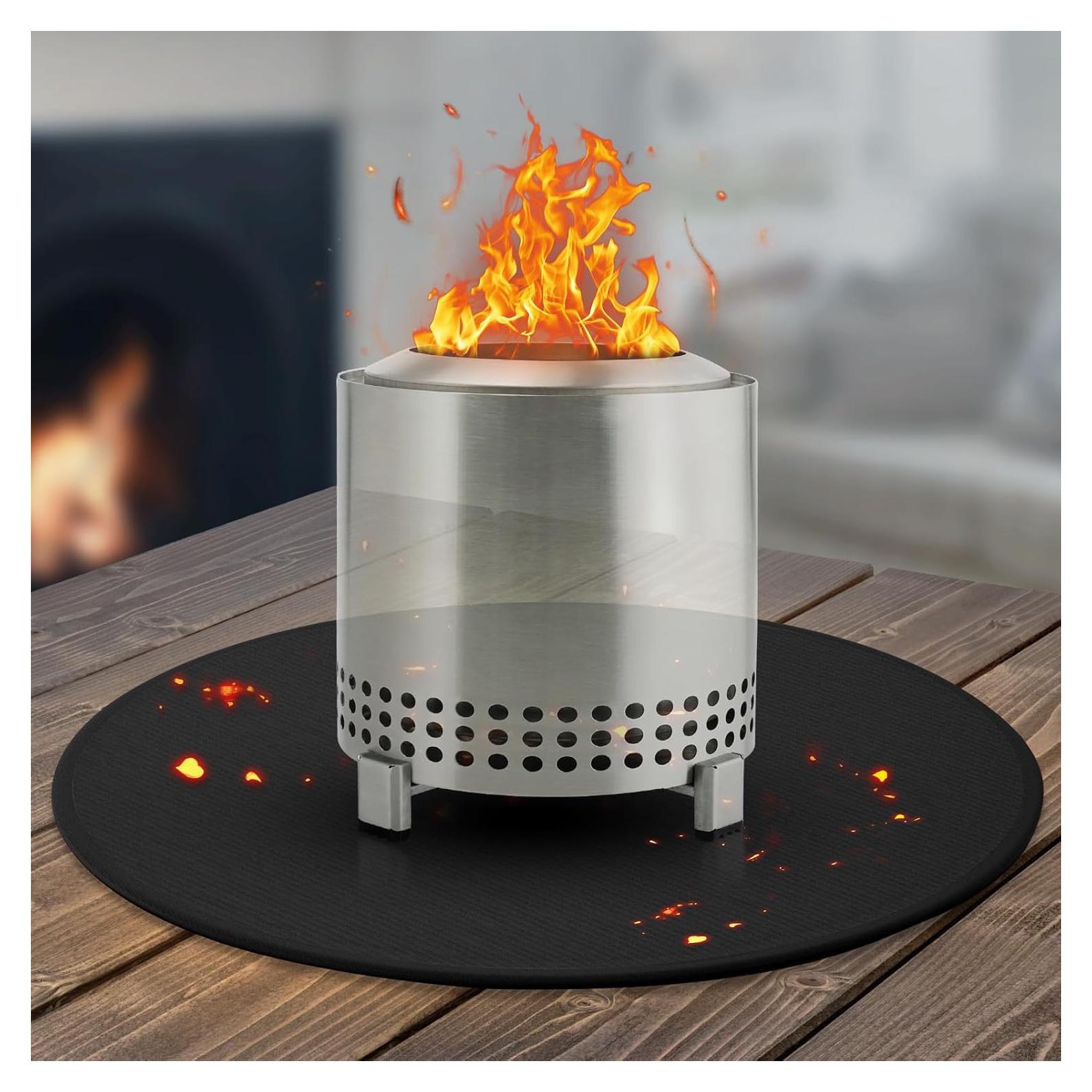 Alfombrilla Ignífuga GIESIOE 20" para Fogata de Mesa XL