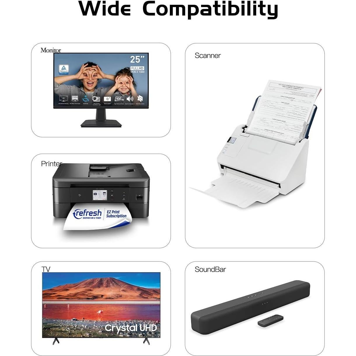 Cable de Alimentación AC 3.05 m Superer para Bose y Sonos