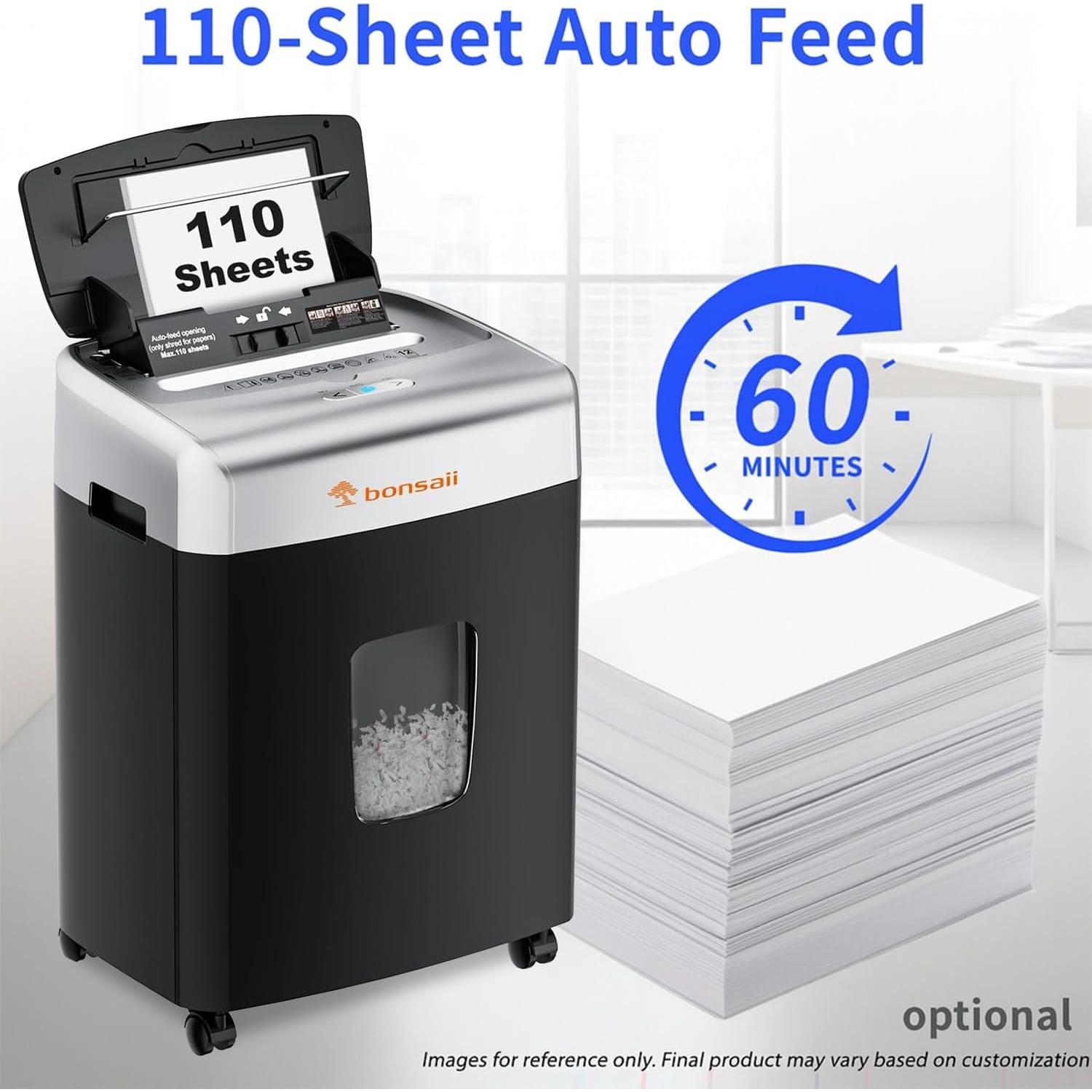 Trituradora Bonsaii C209-C | Hasta 110 Hojas Automática, 22.7L