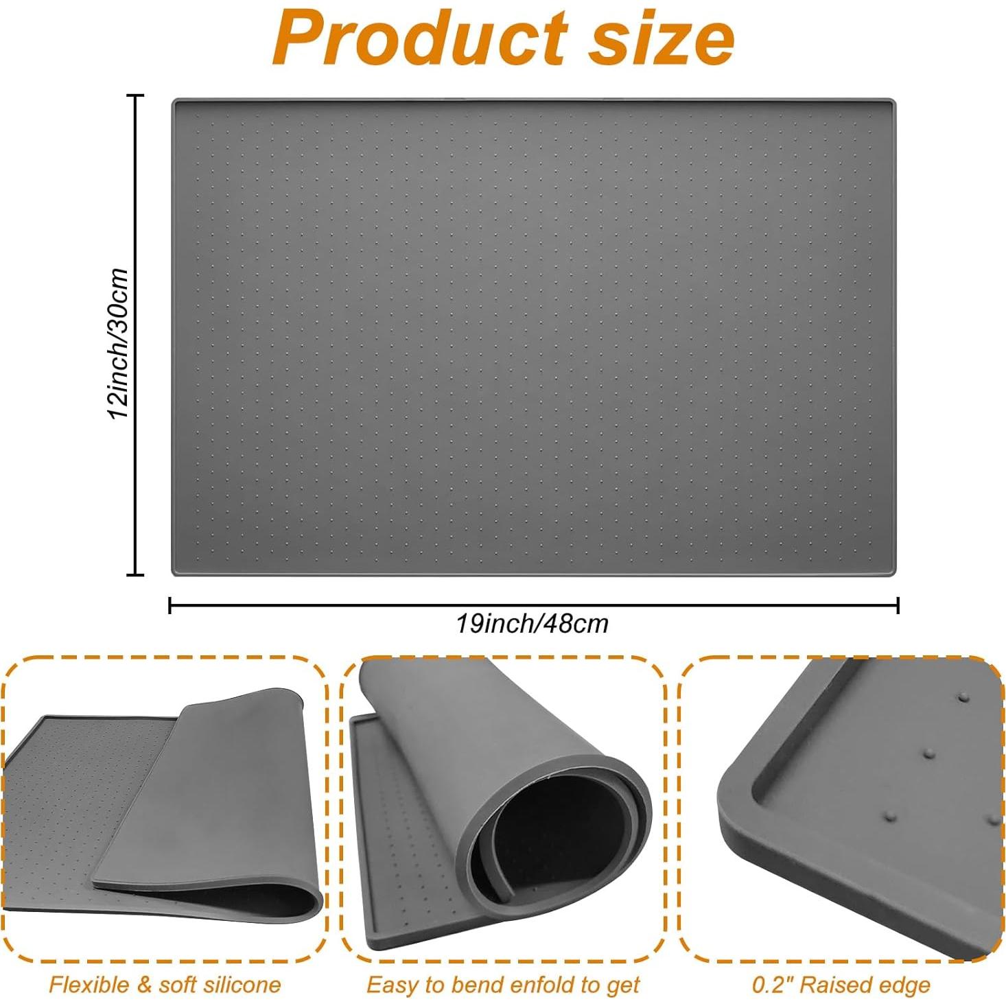 Alfombrilla de Silicona Antideslizante Hlimior 30x48 cm para Hielo