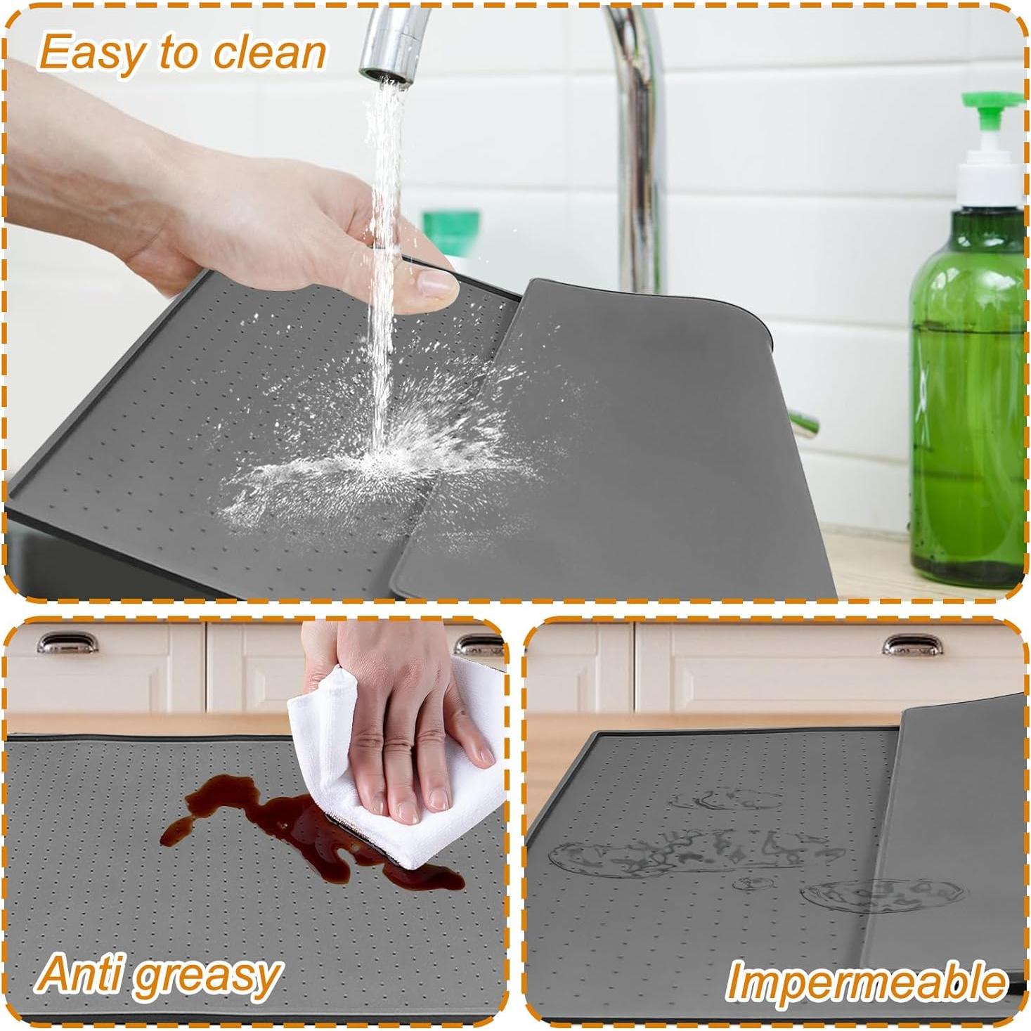 Alfombrilla de Silicona Antideslizante Hlimior 30x48 cm para Hielo