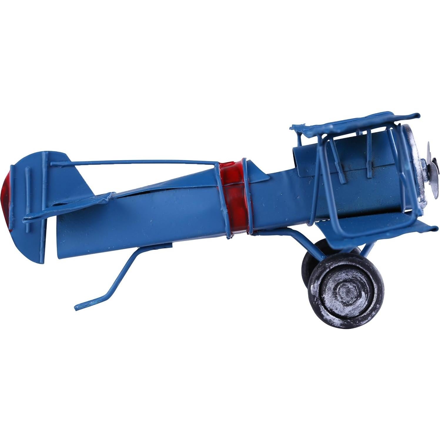 Modelo de avión biplano de metal Berry President 16.5x13.5cm