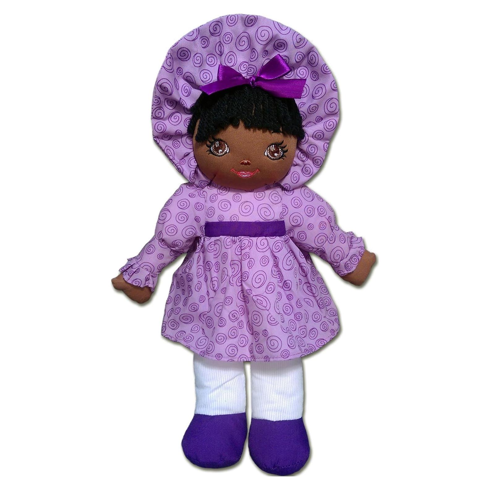 Muñeca de trapo Anico Sweetie Mine 38 cm lavanda para niñas