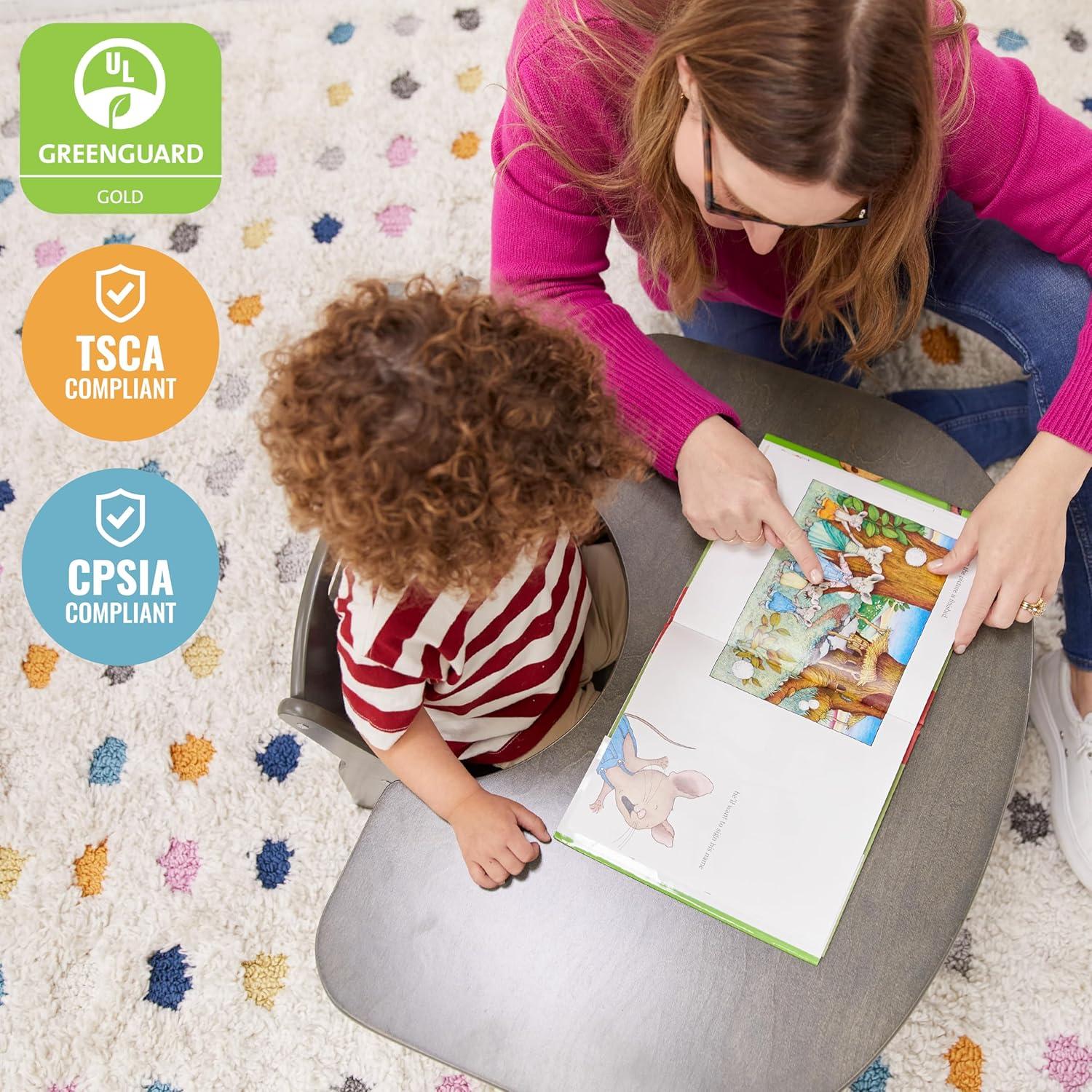 Conjunto de Mesa y Silla Little Learner ECR4Kids - Lavado Gris