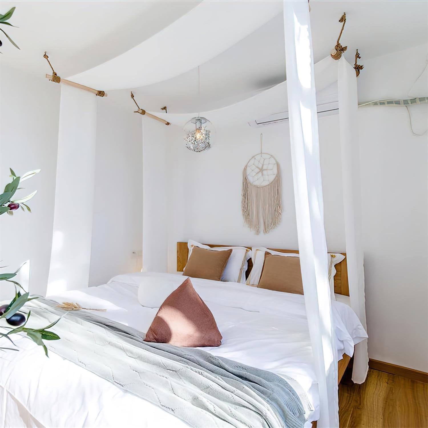 Cortinas de Dosel para Cama de Niñas Comtelek 76.2x578.9cm