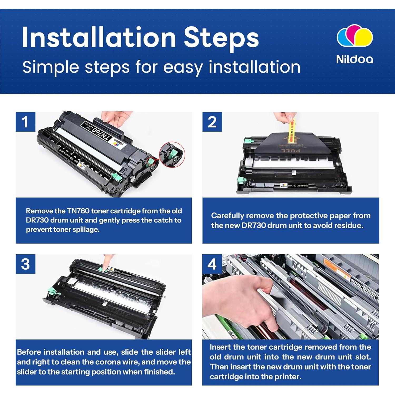 Unidad de Tambor Nildoa DR-730 Compatible para Brother