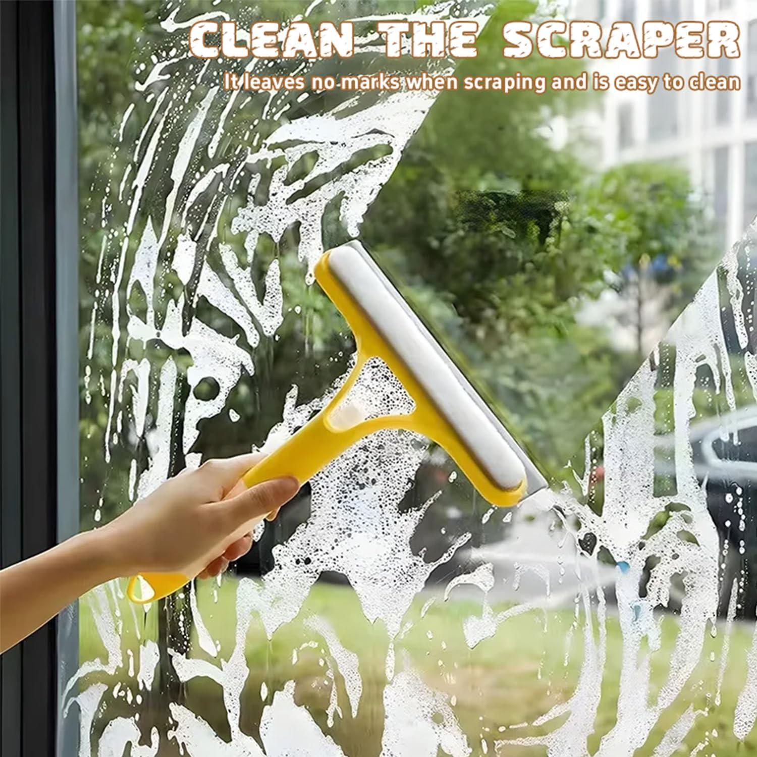 Raspador de limpieza de ventanas 3 en 1 Genérico con rociador