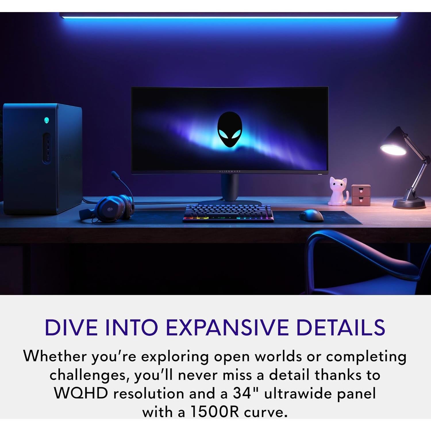 Monitor de Juegos Curvo Alienware AW3425DWM 34" WQHD 180Hz