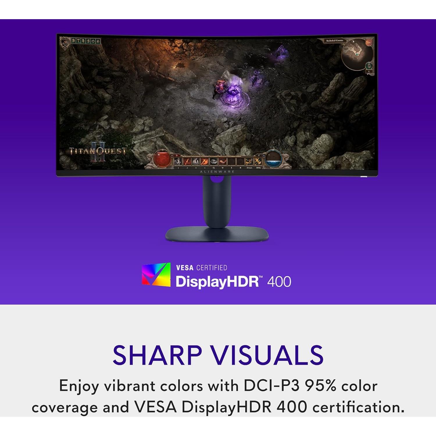 Monitor de Juegos Curvo Alienware AW3425DWM 34" WQHD 180Hz