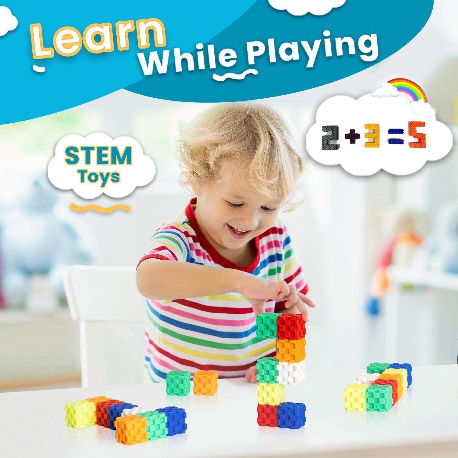 Bloques de Construcción Educativos Mindoys 48 Pcs para Niños 3+