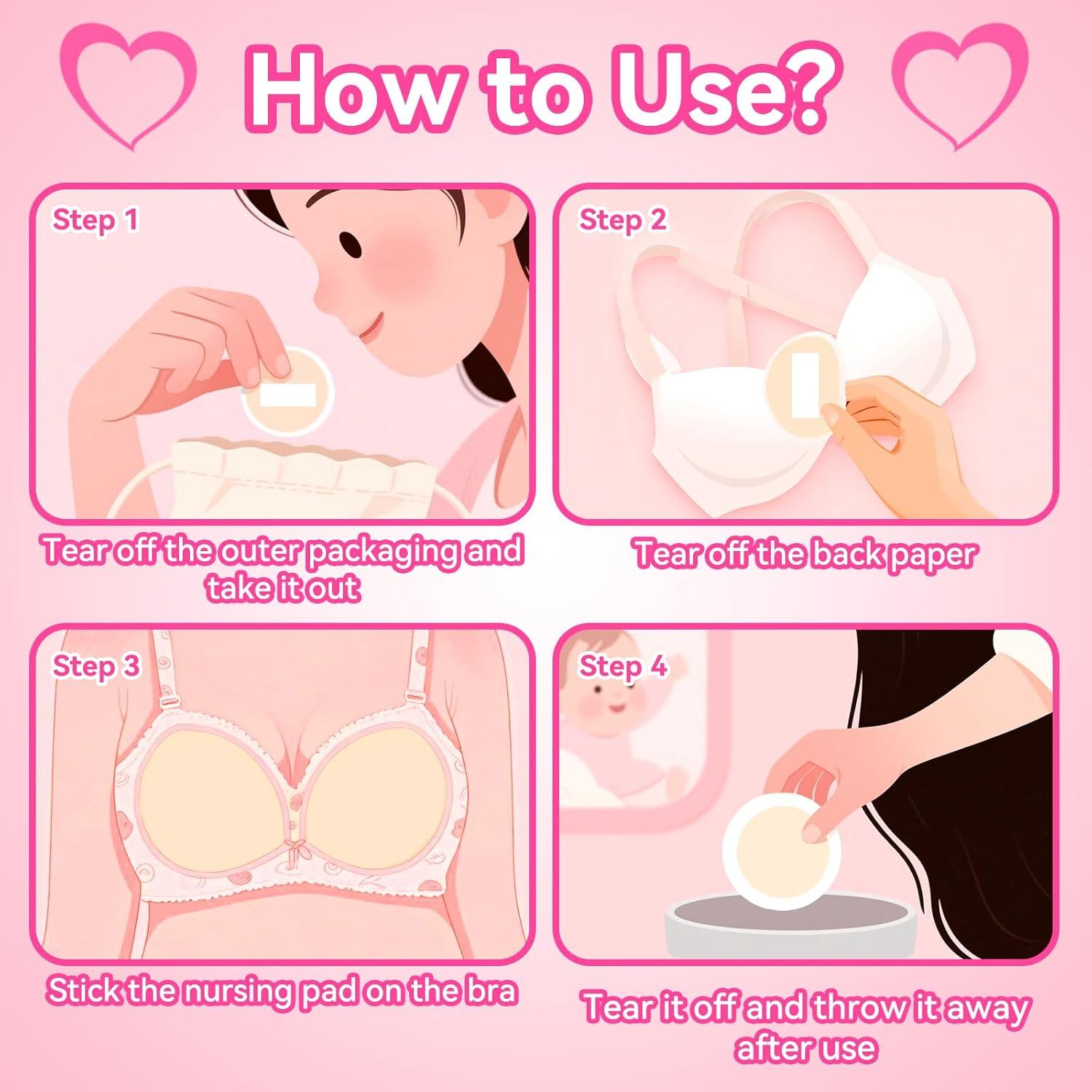 Almohadillas de Lactancia Desechables 100 Unidades Súper Absorbentes