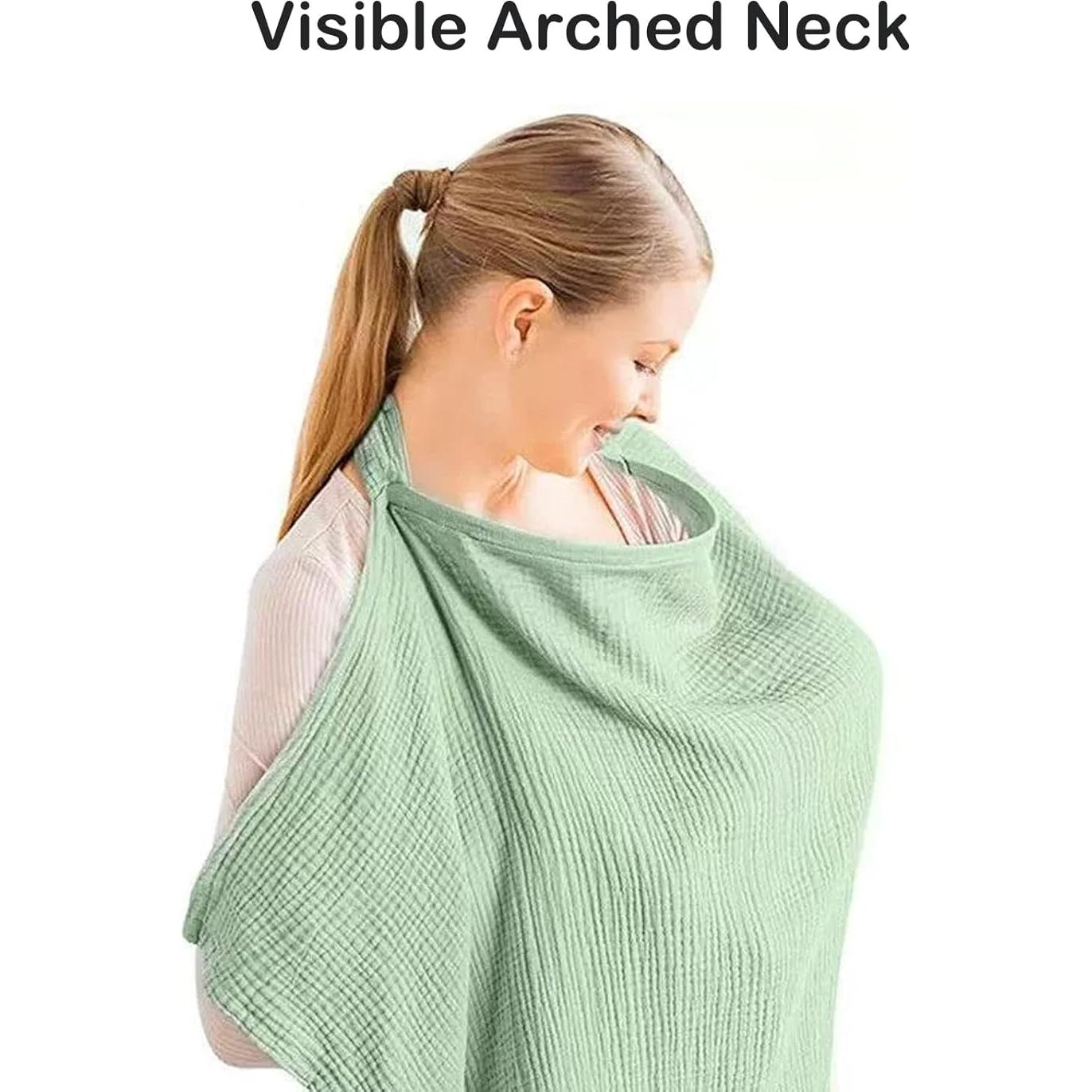 Cubierta de Lactancia 100% Algodón Muselina Ajustable 2 Piezas