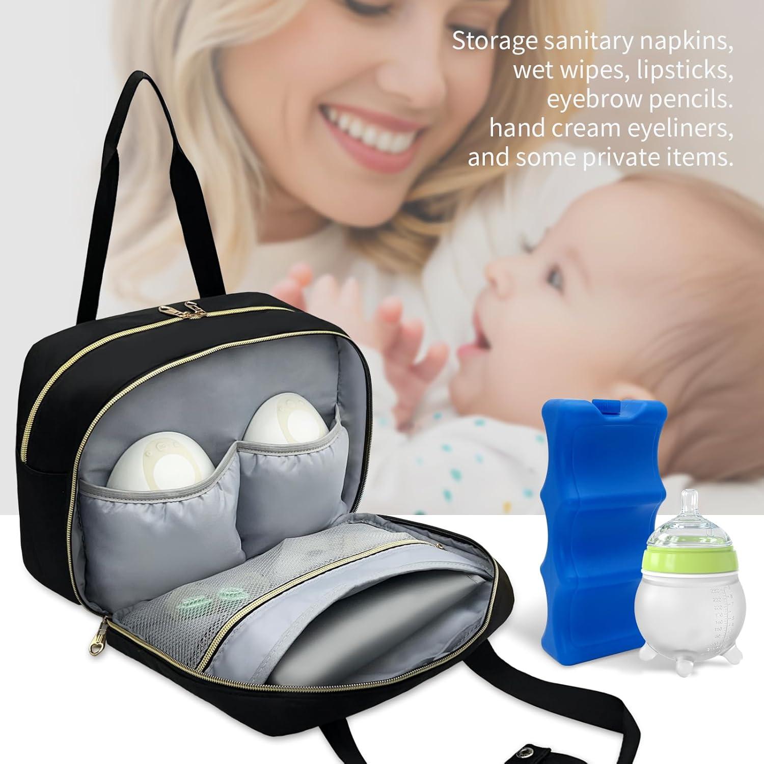 Bolsa de Leche Materna Portátil Liveagain con Hielo Negro