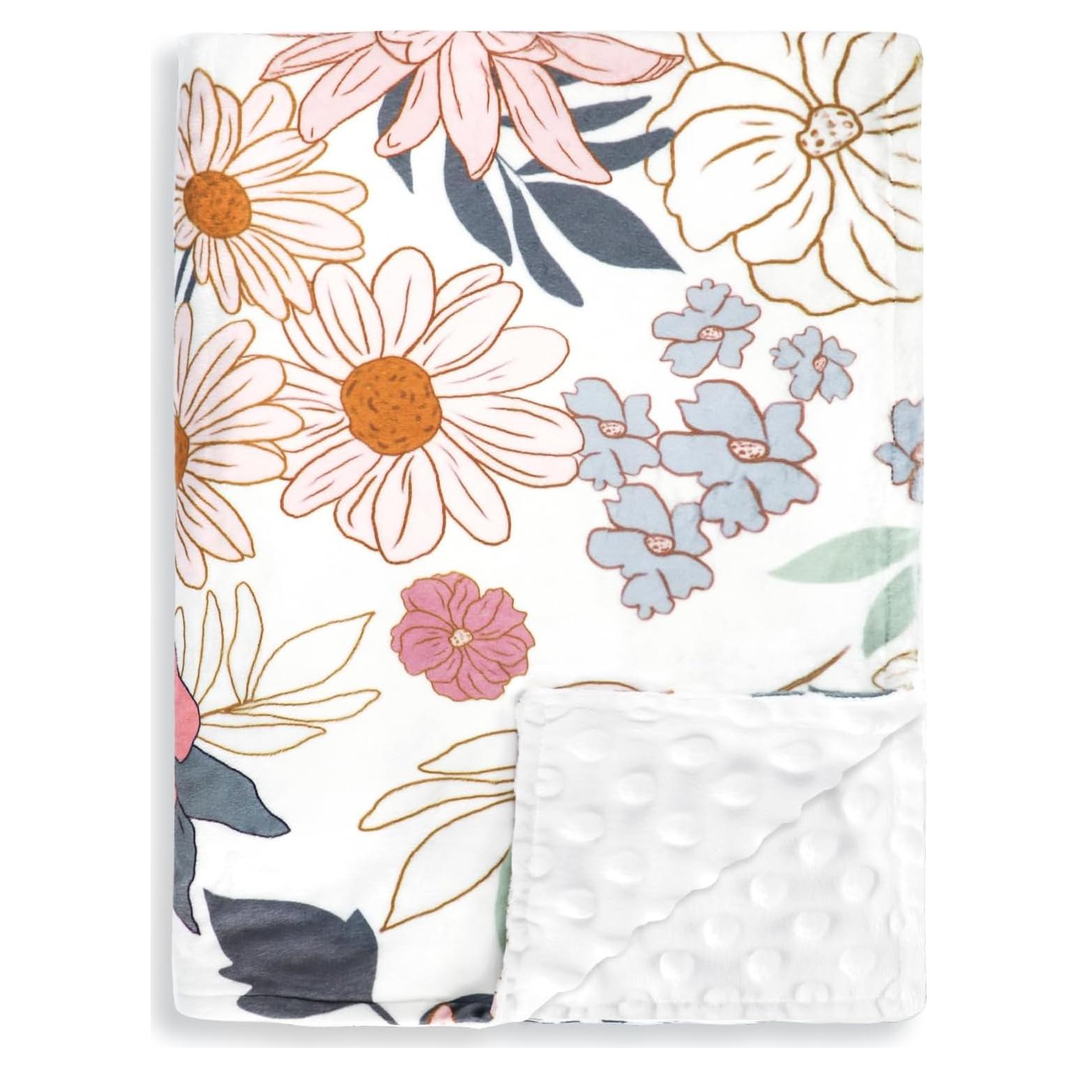 Manta de Recibo para Bebés HNHUAMING Floral 76x102 cm