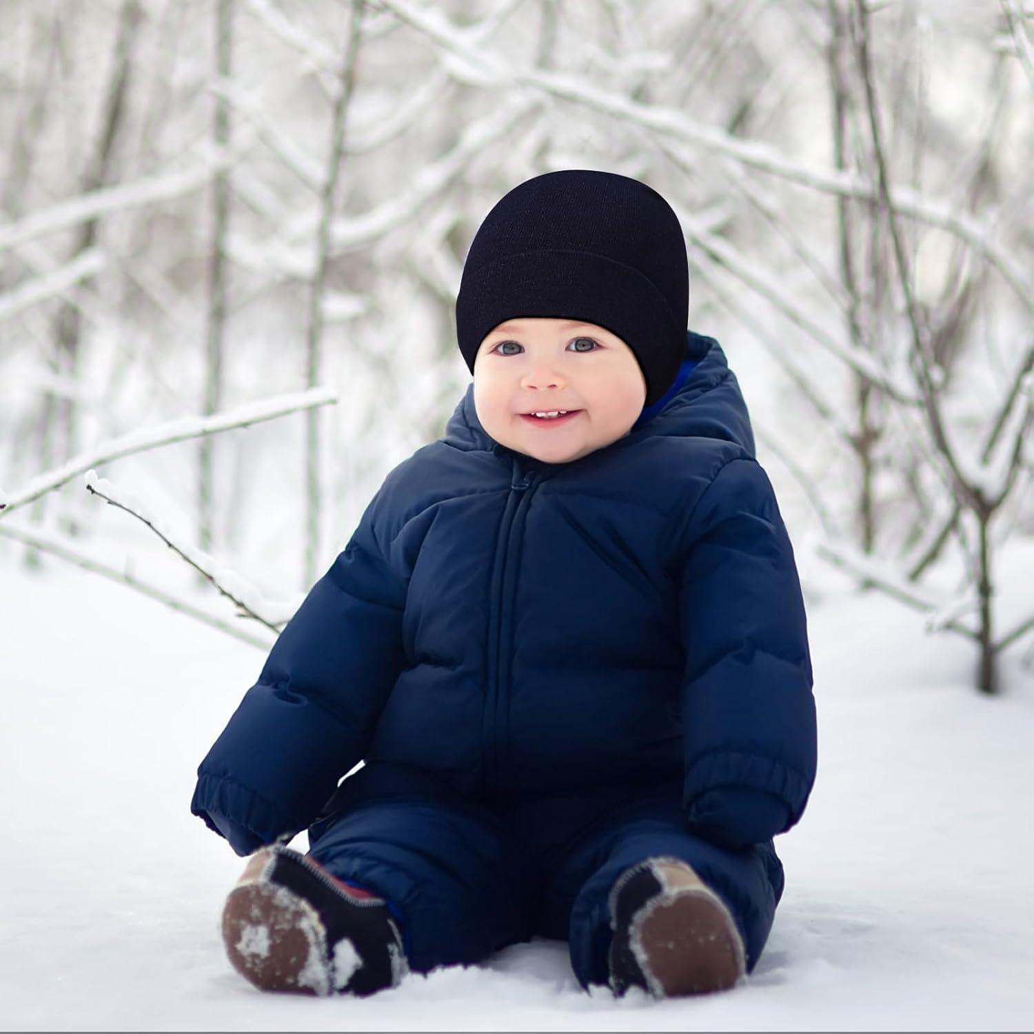 Gorros de Invierno para Bebés SATINIOR 4 Piezas Unisex 0-3 Años