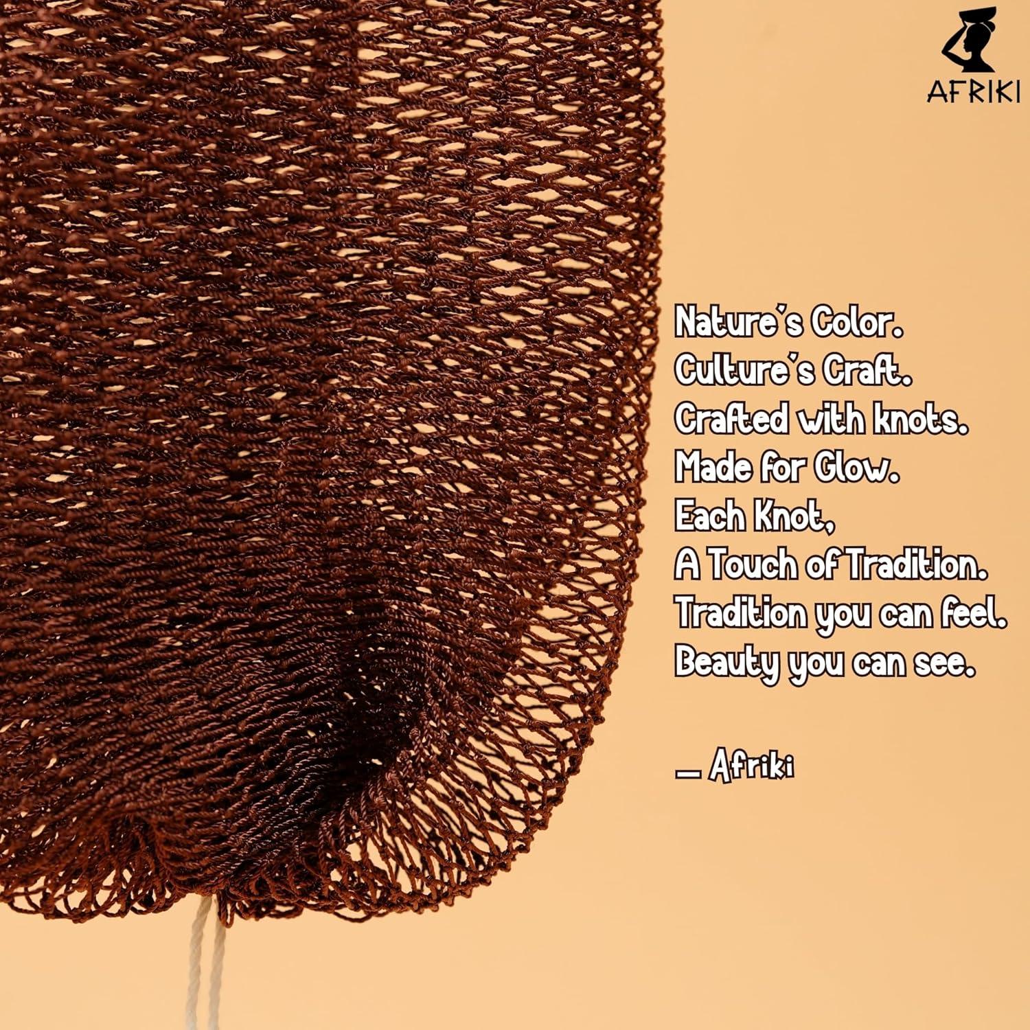 Esponja de Red Africana AFRIKI - Exfoliante Corporal 101.6 cm