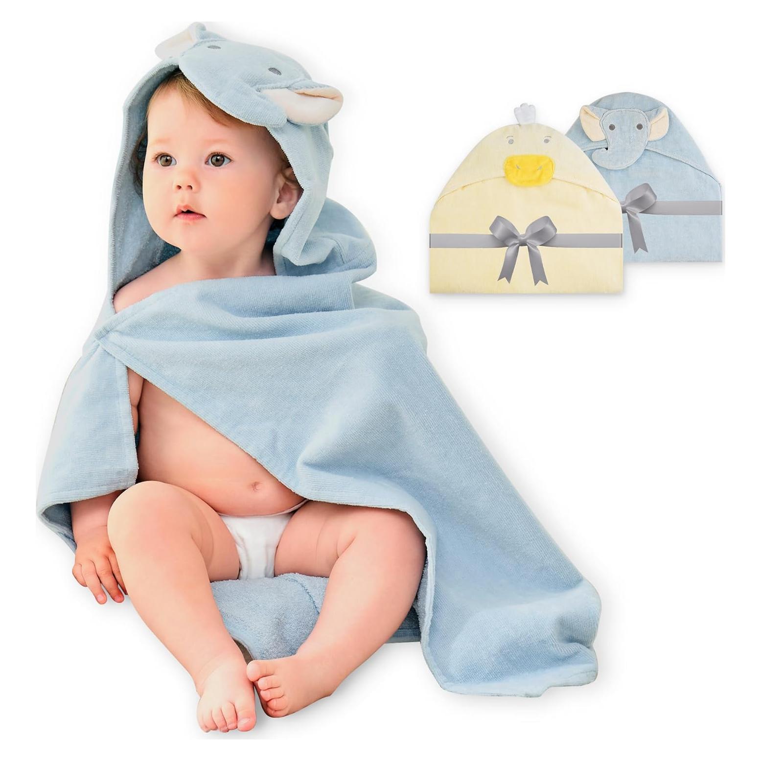 Toallas de Bebé con Capucha Viviland 2 Paquete 100% Algodón