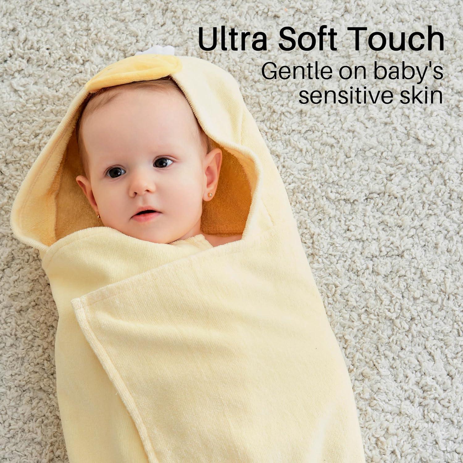 Toallas de Bebé con Capucha Viviland 2 Paquete 100% Algodón