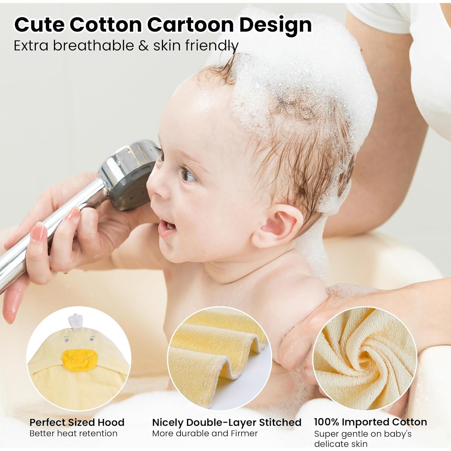 Toallas de Bebé con Capucha Viviland 2 Paquete 100% Algodón