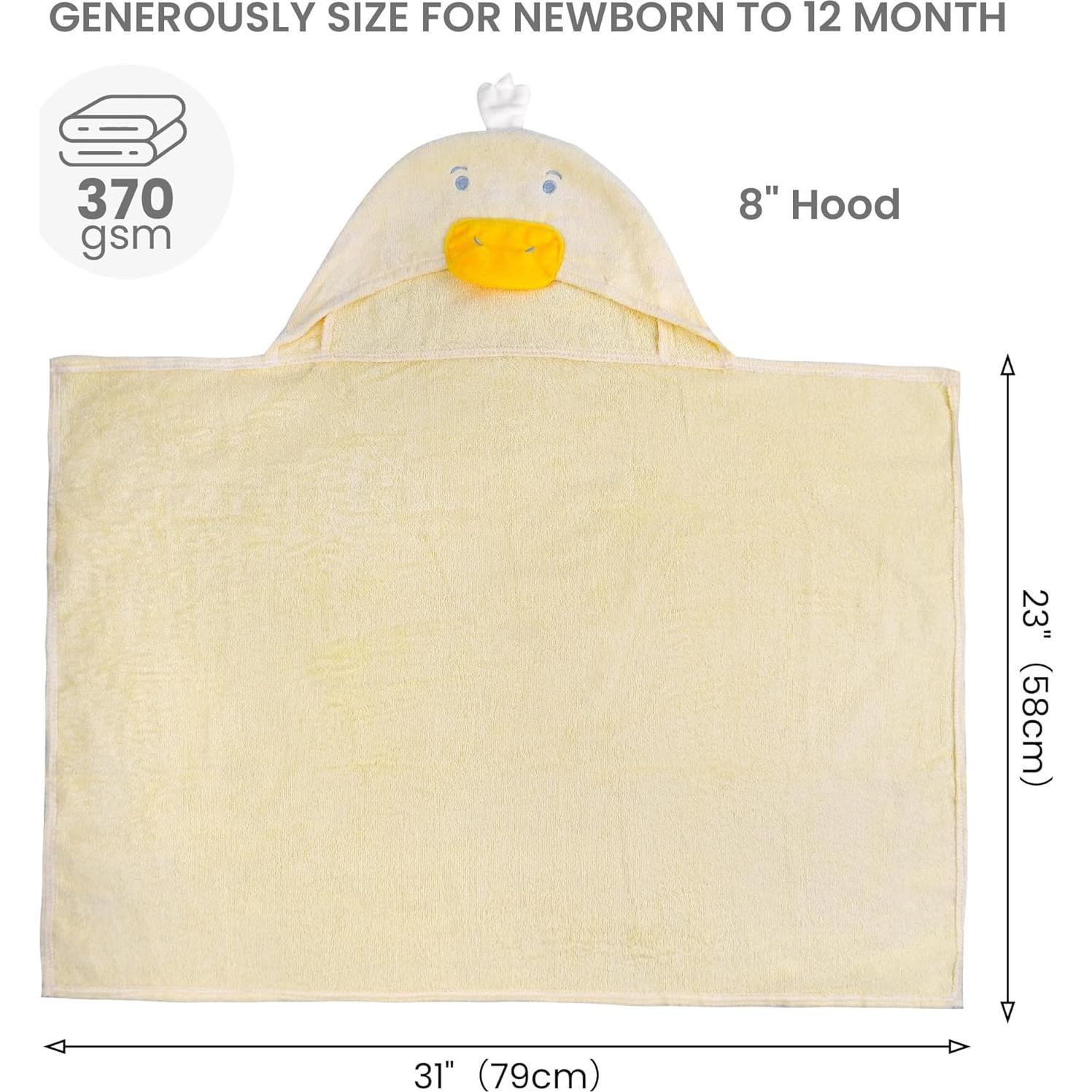 Toallas de Bebé con Capucha Viviland 2 Paquete 100% Algodón