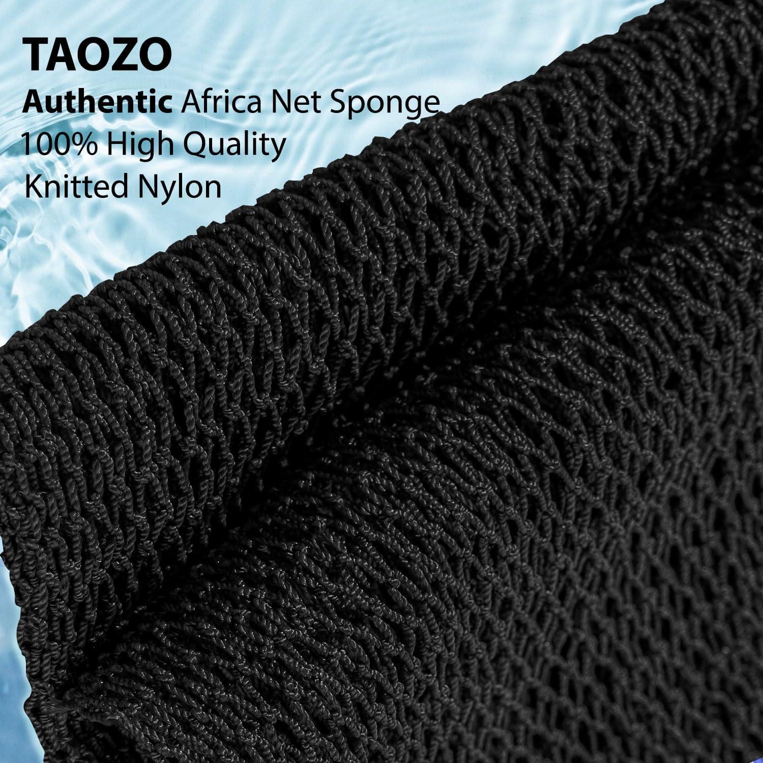 Esponja Exfoliante Africana TAOZO 80x30 cm Negra