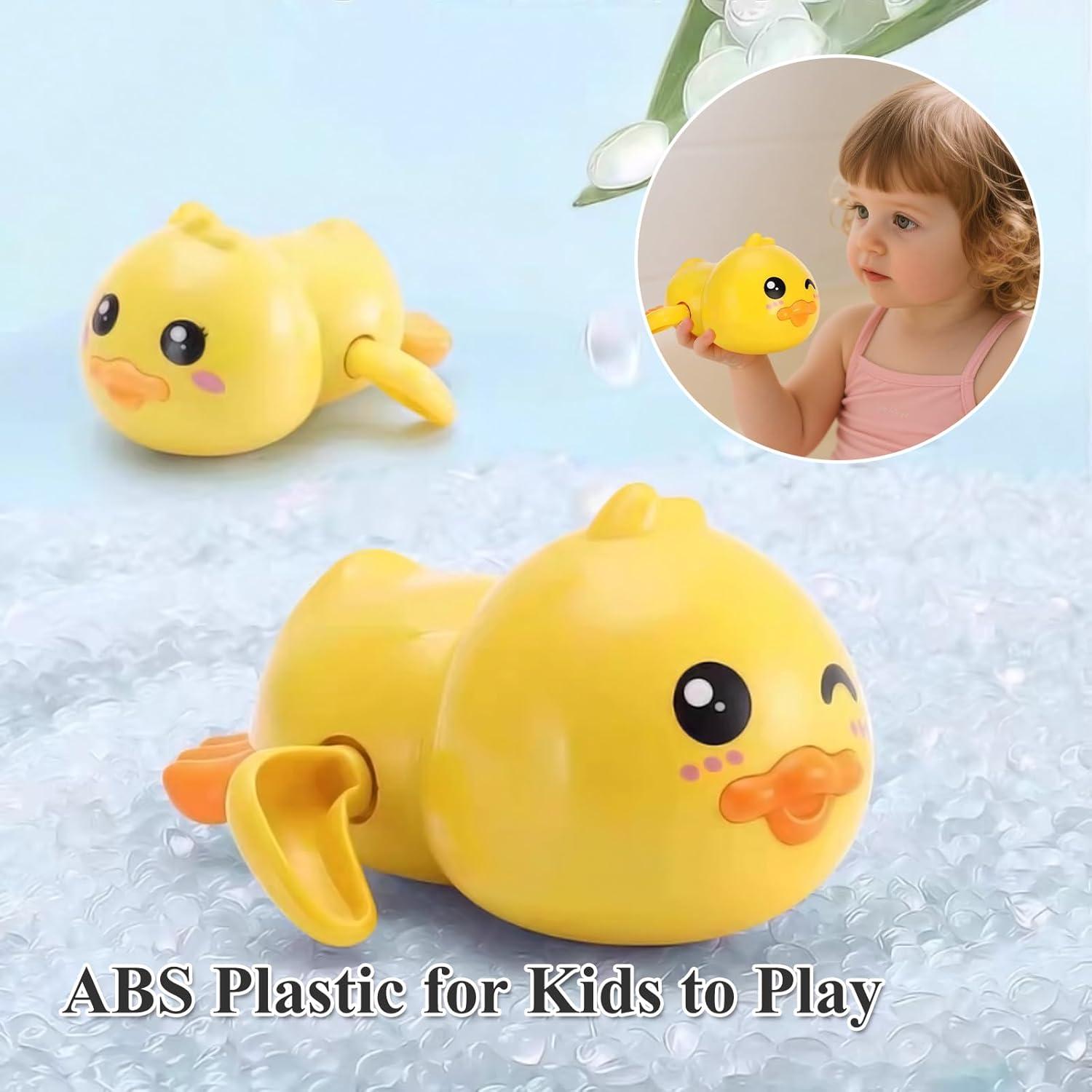 Juguetes de baño para bebés Gute - Patos nadadores a cuerda (3 unidades)