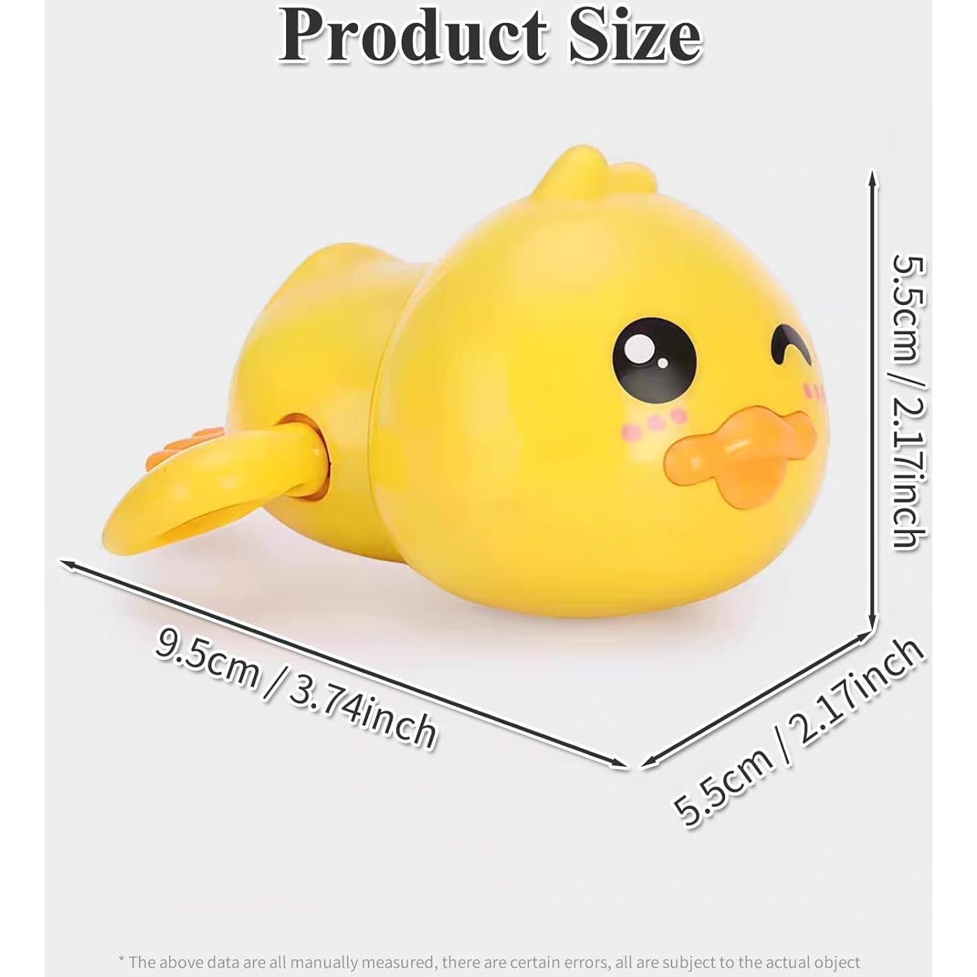 Juguetes de baño para bebés Gute - Patos nadadores a cuerda (3 unidades)