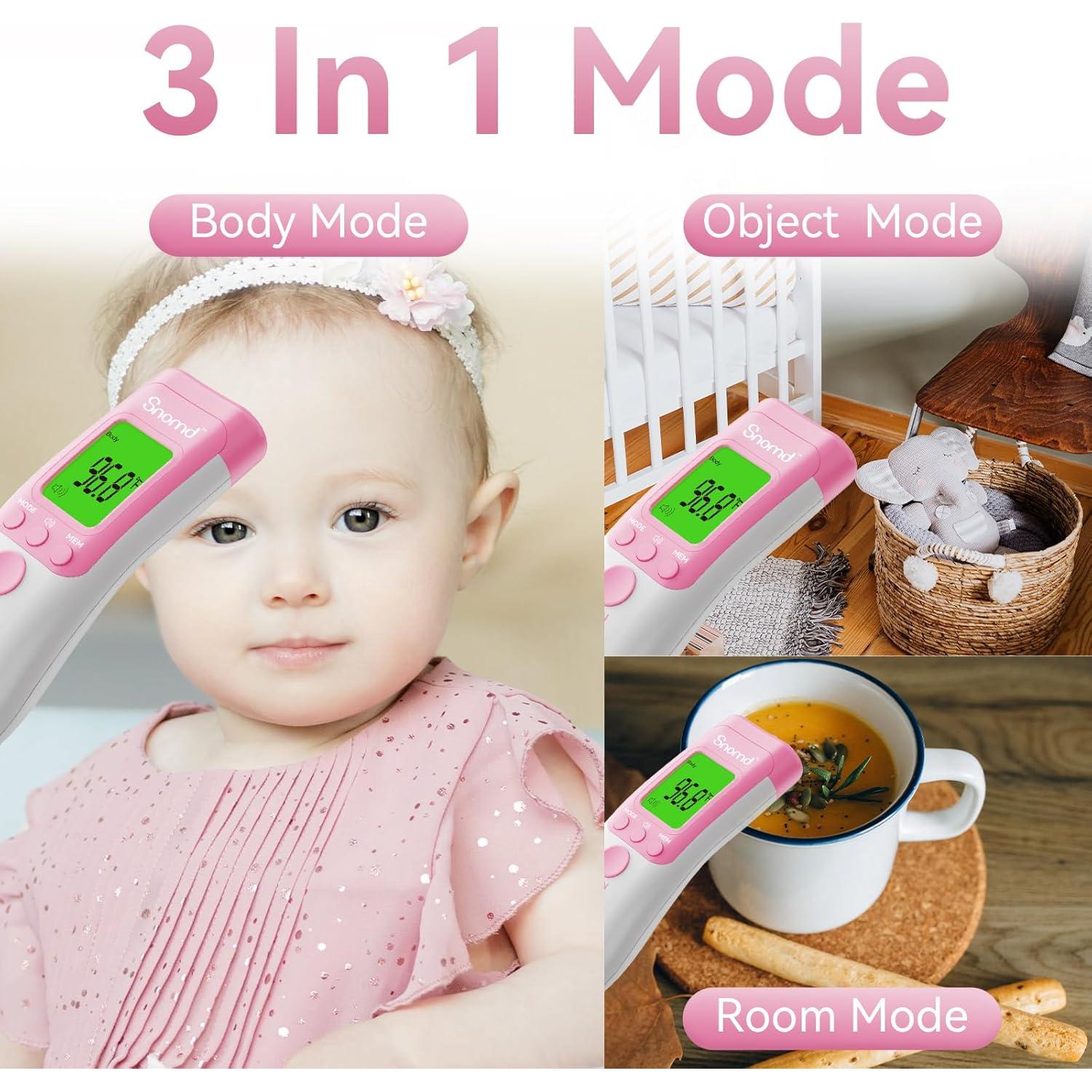 Termómetro Digital Infrarrojo Berrcom JXB-183 3-en-1 LCD