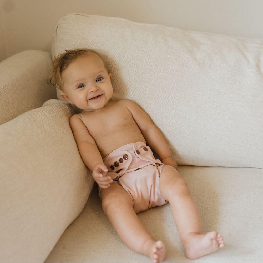 Paquete de 7 Pañales de Tela Nora Ajustables 4.5-15.9 kg