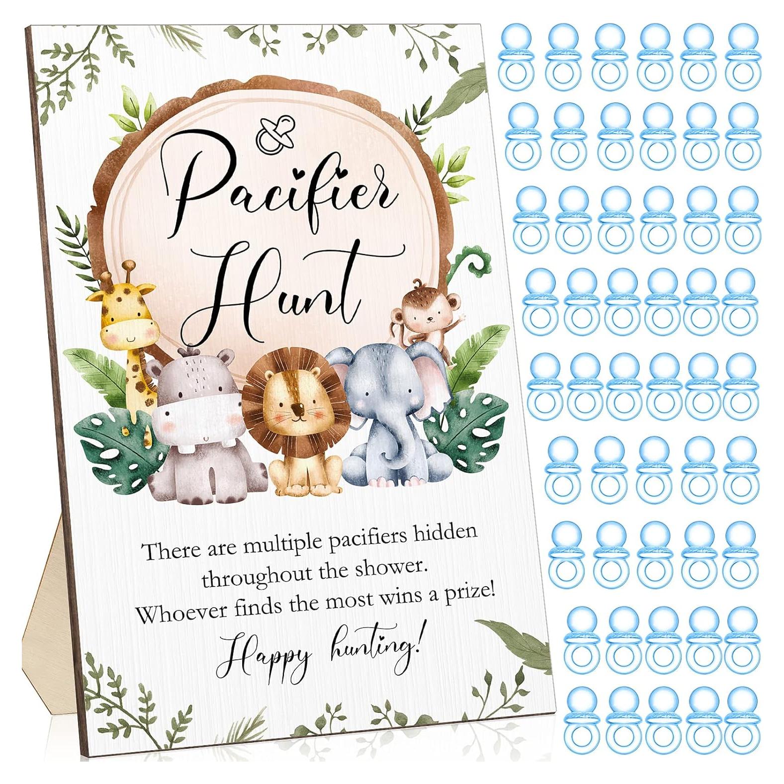 Juego de Búsqueda de Chupetes Roowest 51 Piezas Baby Shower