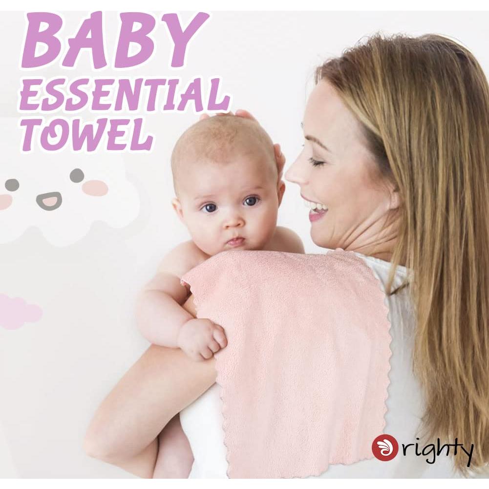 Paños de Eructo Orighty - 8 Unidades Microfibra Coral 30.5x40.6cm