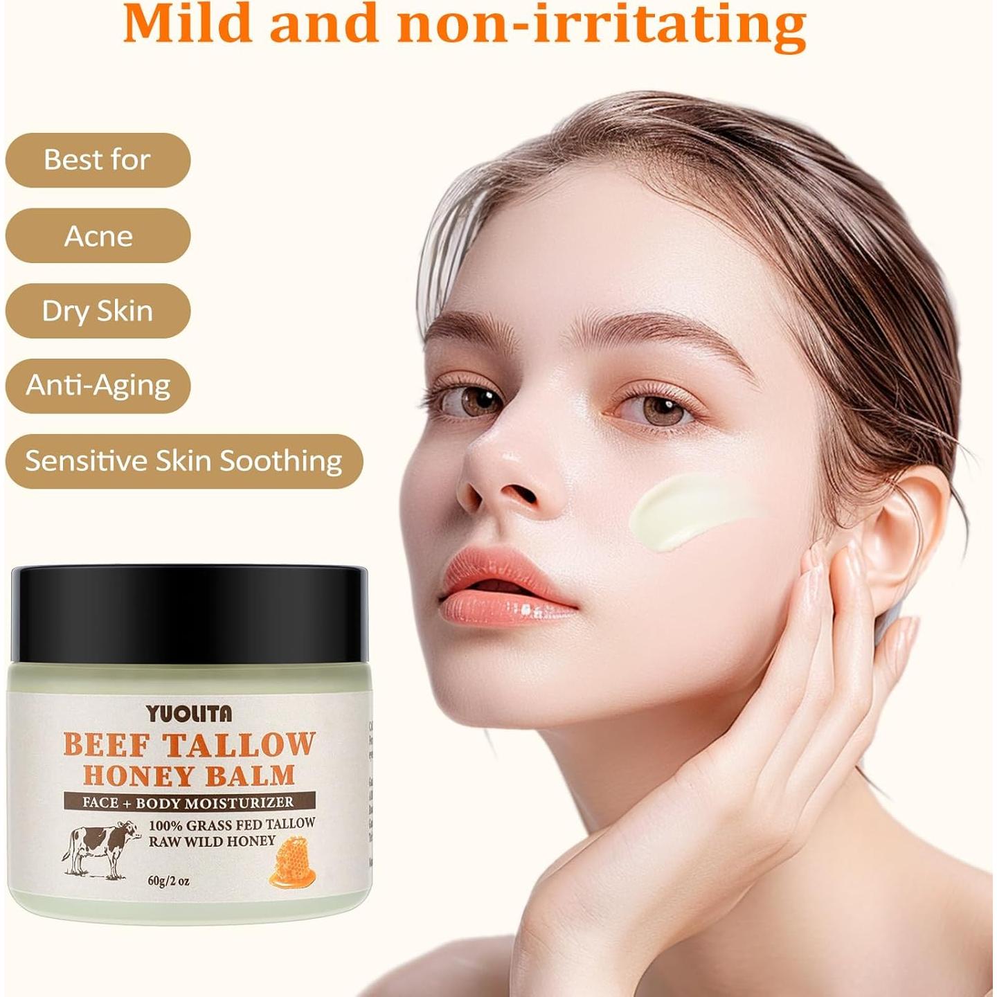 Bálsamo Hidratante Natural YUOLITA 199.6 g - Grasa de Res y Miel