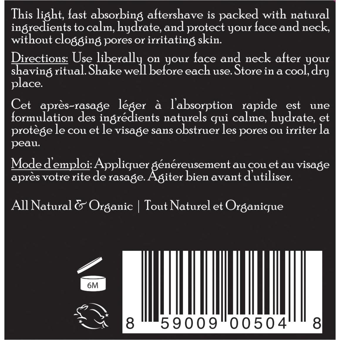 Bálsamo Aftershave Brickell 60ml Natural para Hombres