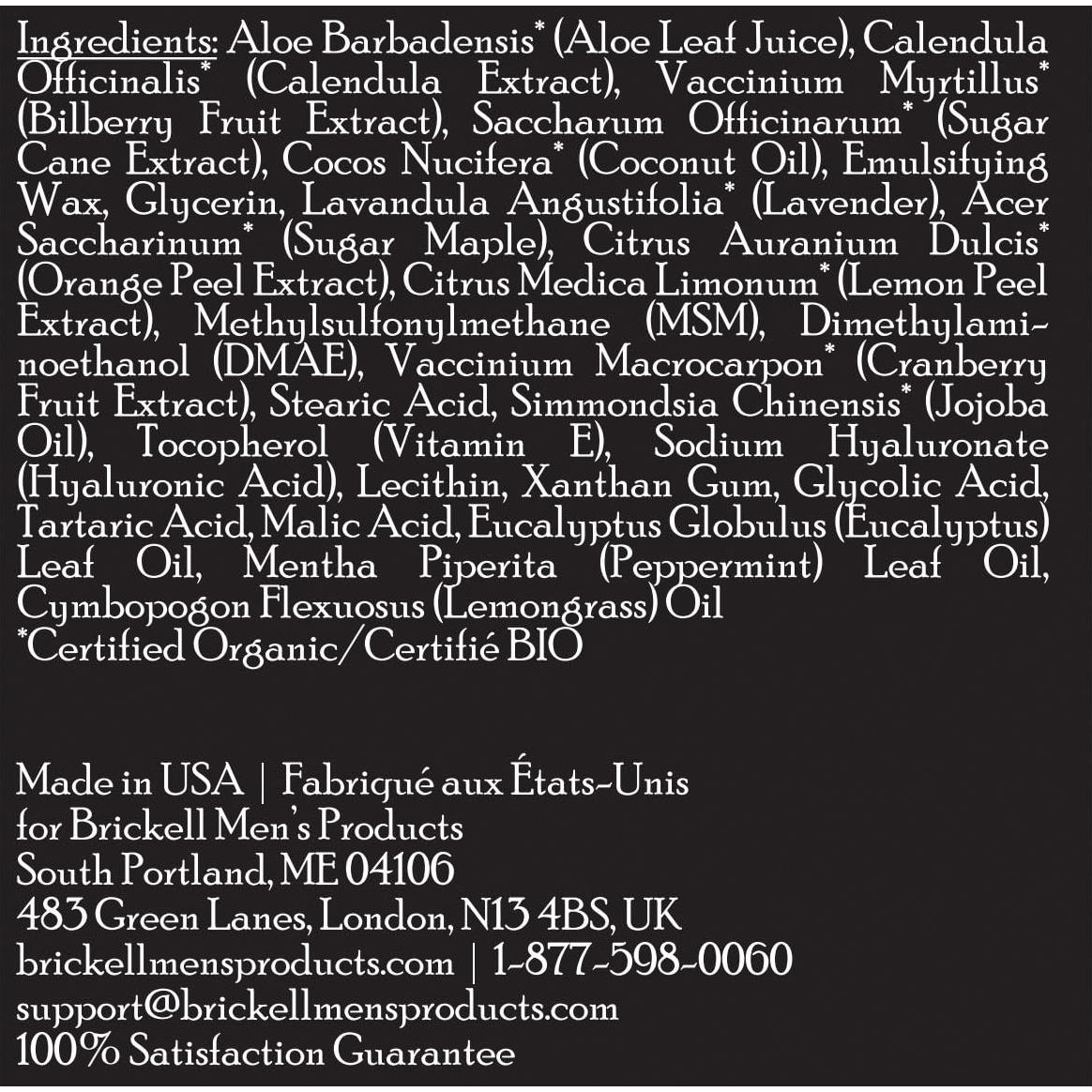 Bálsamo Aftershave Brickell 60ml Natural para Hombres