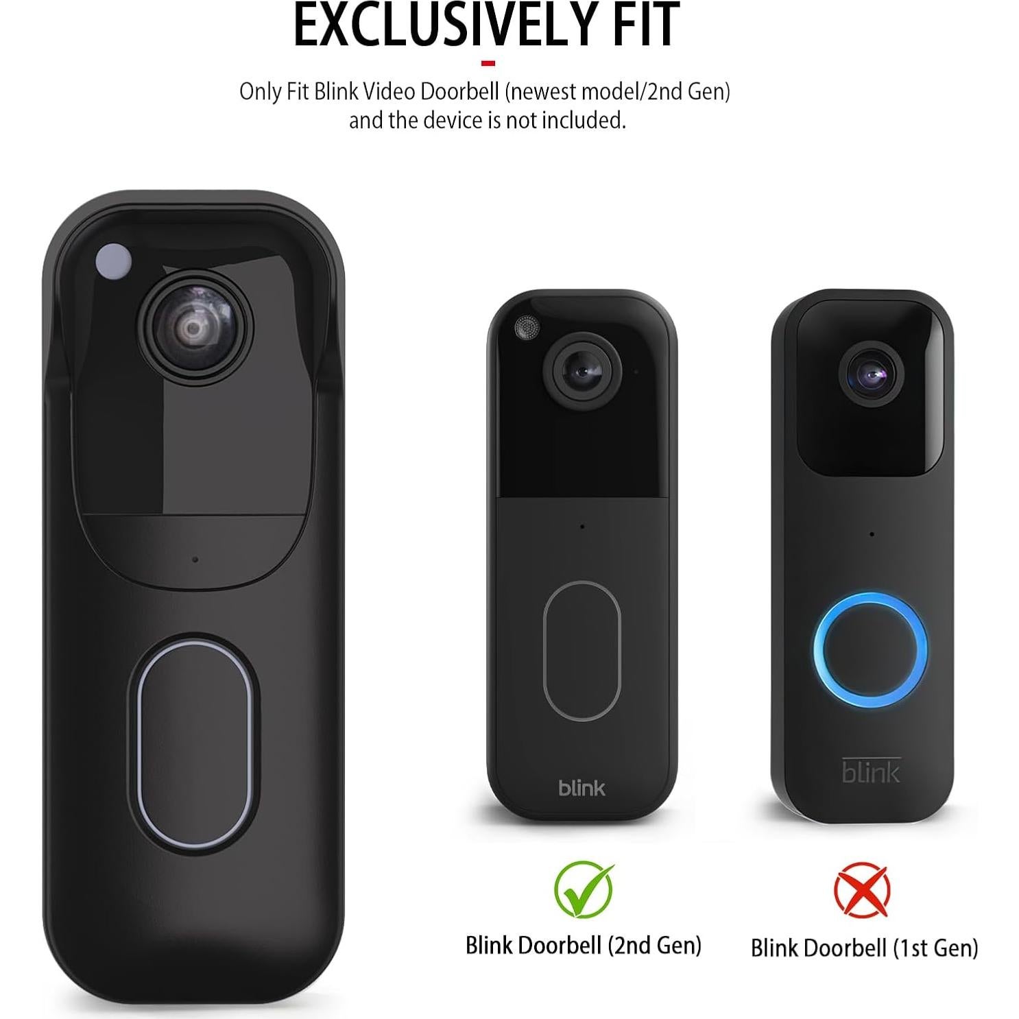 Funda de Silicona Impermeable HeyMoonTong para Timbre Blink 2da Gen