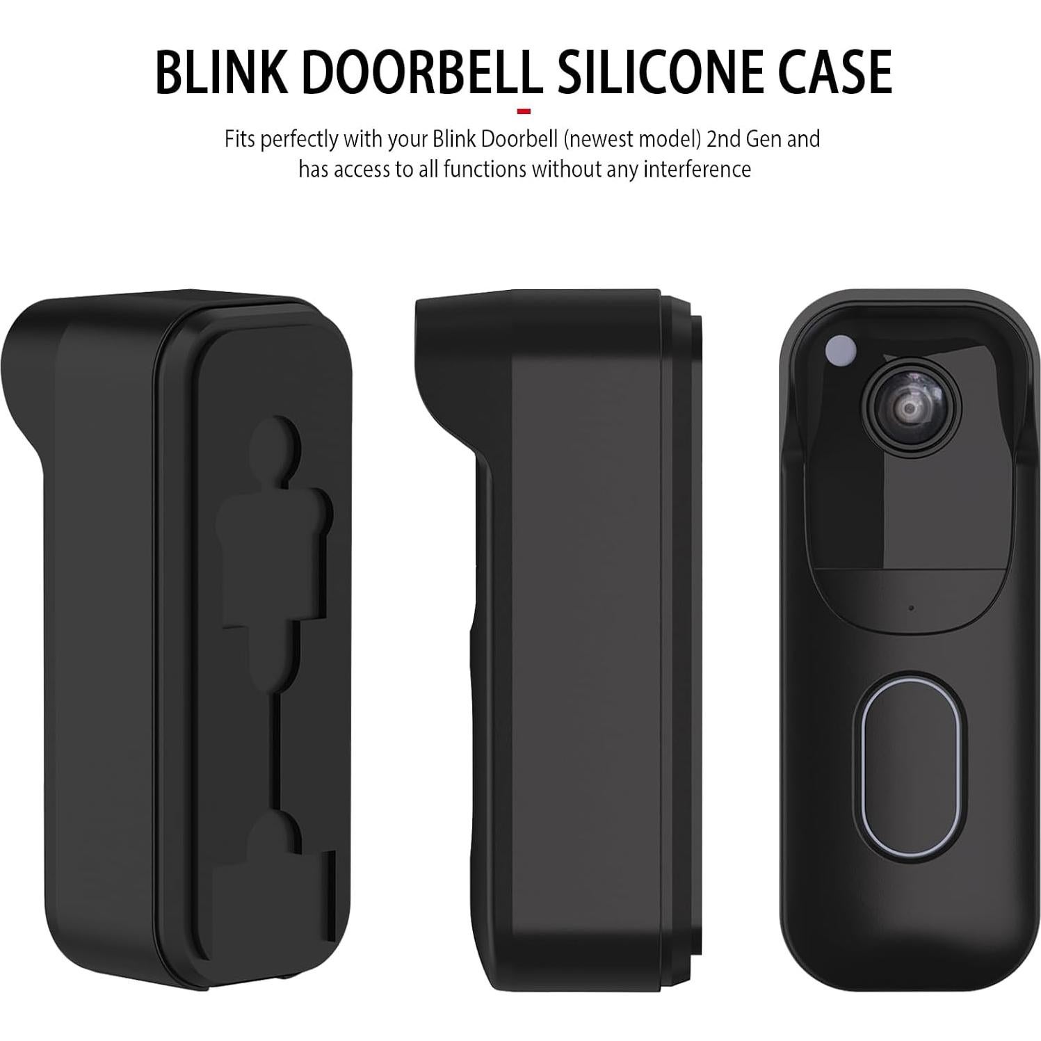Funda de Silicona Impermeable HeyMoonTong para Timbre Blink 2da Gen