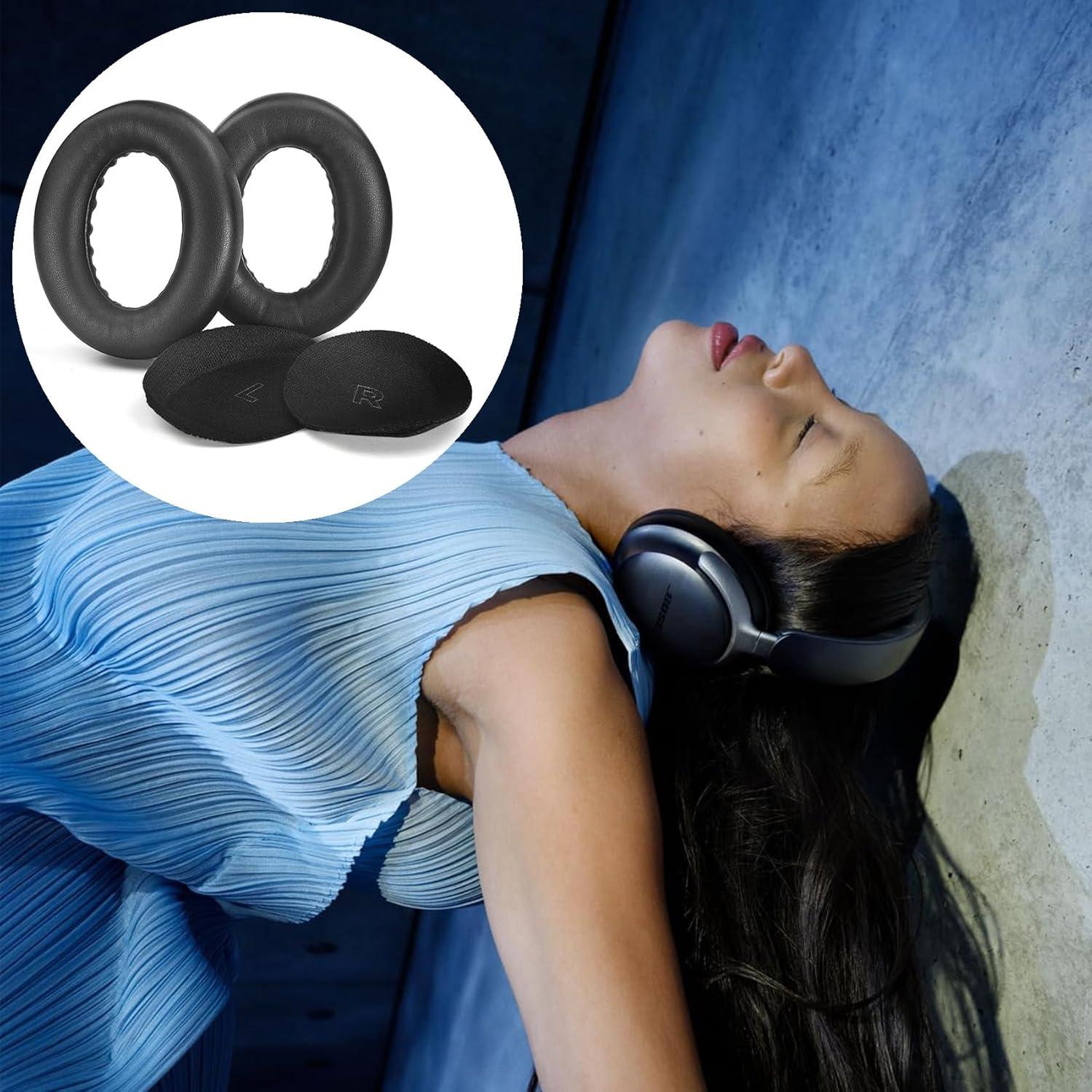 Cojines de Repuesto Adhiper para Auriculares Bose QC Ultra