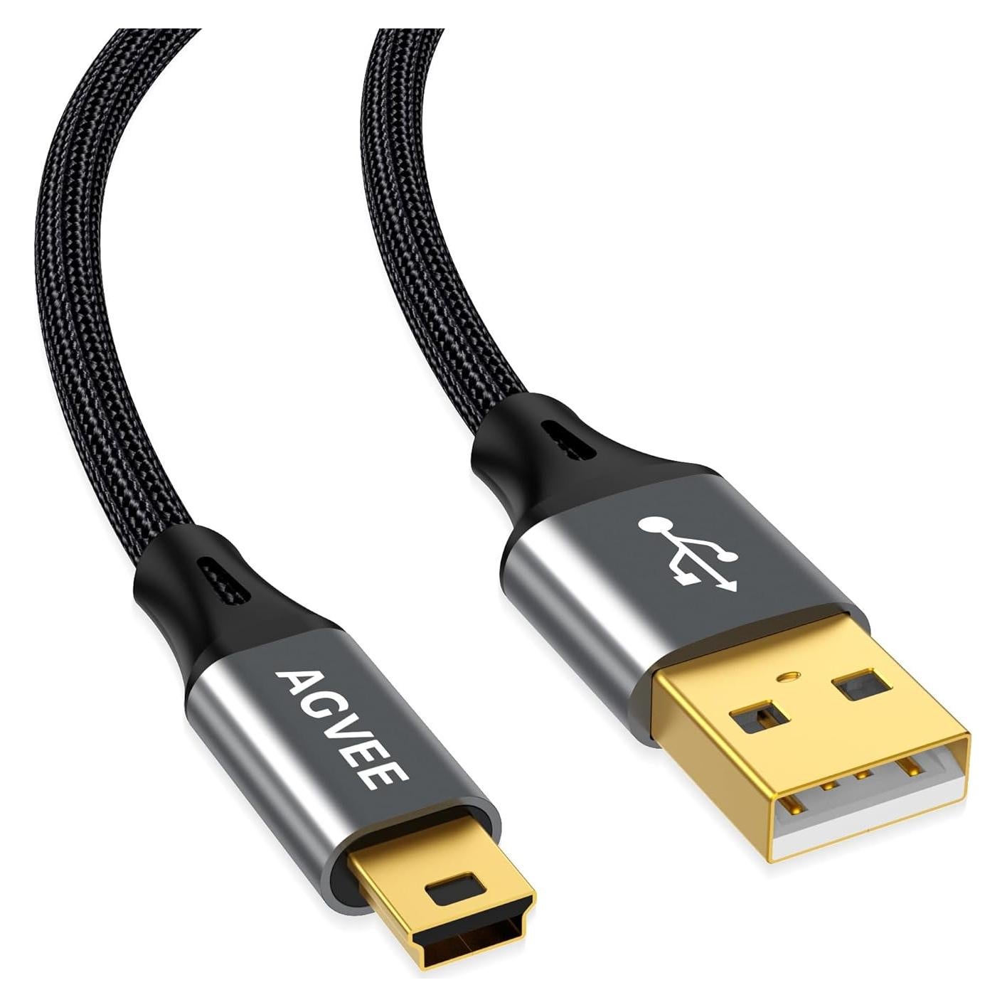 Cable USB 2.0 AGVEE 1m para Micrófonos Blue Yeti y Snowball