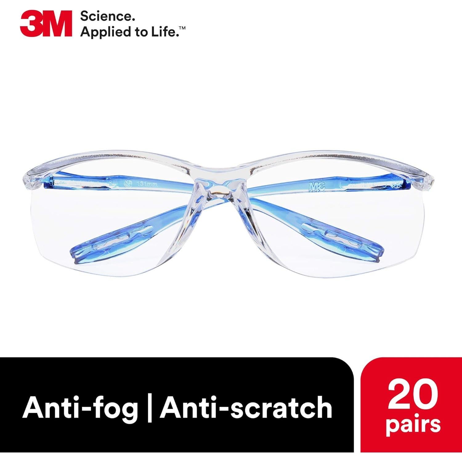Gafas de Seguridad 3M Virtua CCS, Paquete de 20, Antivaho