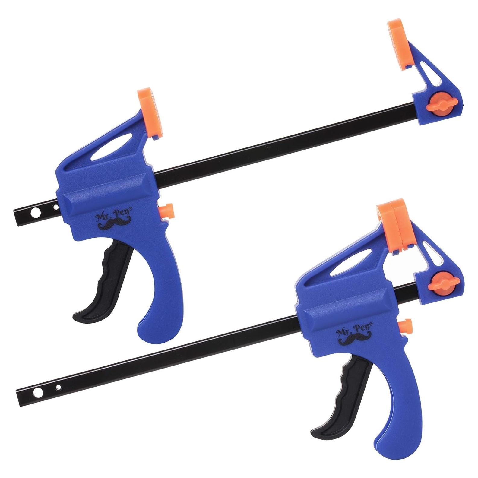 Abrazaderas de Carpintería Mr. Pen 10.16 cm Paquete de 2 Azul