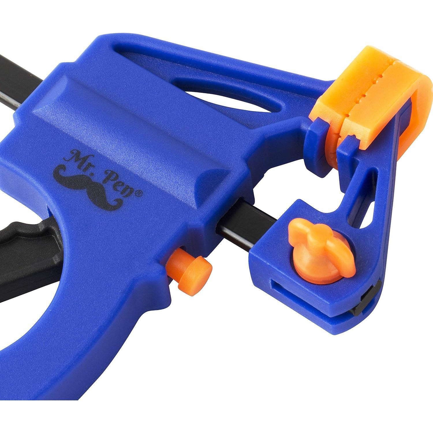 Abrazaderas de Carpintería Mr. Pen 10.16 cm Paquete de 2 Azul